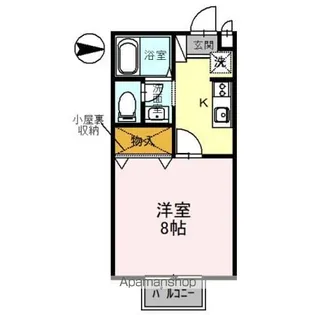 モナリエ・ブラン【2階】の間取り