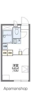 レオパレスラーク【3階】の間取り