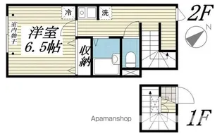 プラージュ知手C棟【2階】の間取り