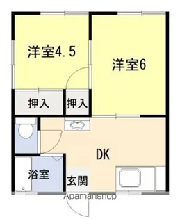 大村町コーポ彩【202号室】の間取り