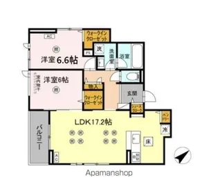 DーRESIDENCE室見【102号室】の間取り