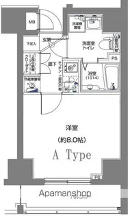 ディアレイシャスID横浜南【4階】の間取り
