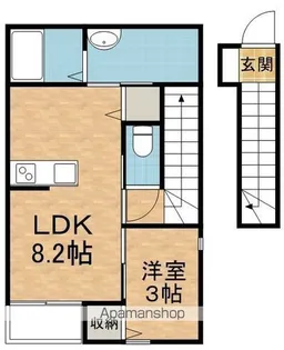 CRAFT ONE【2階】の間取り