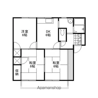 サンヴィオラ浜西【201号室】の間取り