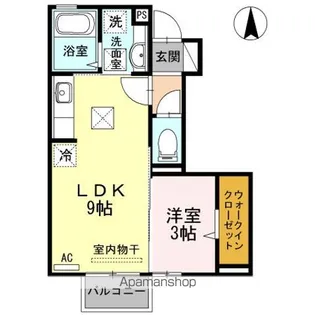 クレール シャトレー【1階】の間取り