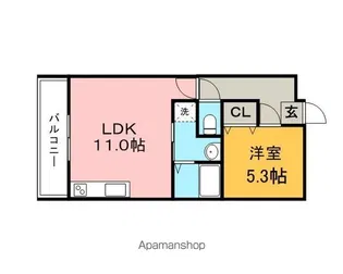 アベニュー209【101号室】の間取り