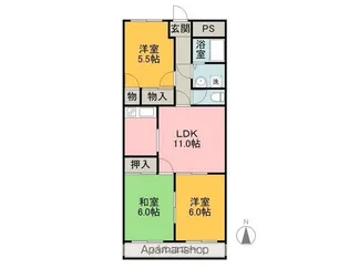 ENJYOⅡ【4階】の間取り