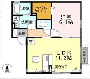 クレール南仙台【1階】の間取り