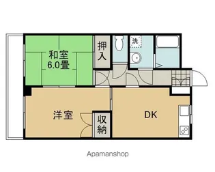 エクセル村越【2階】の間取り