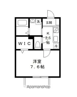 フレシールつくしが丘【102号室号室】の間取り