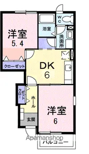 プロムナードC【1階】の間取り