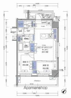 ラティエラ横濱大通り公園【2階】の間取り