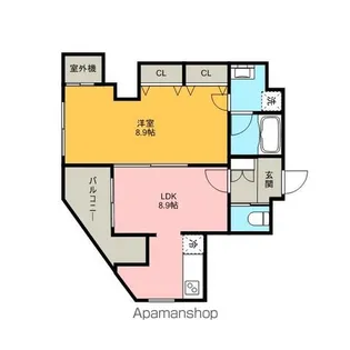 愛知県名古屋市北区城見通3丁目【マンション】の間取り