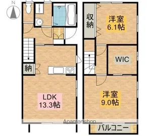 カンパネラハウス【101号室】の間取り