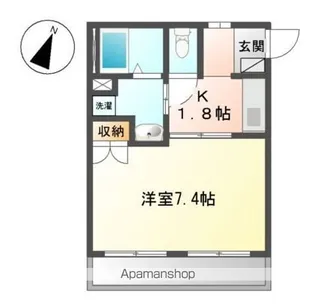 ルミエール シャトー【2階】の間取り