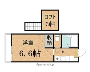ハイツハッピーウィンドー【102号室】の間取り