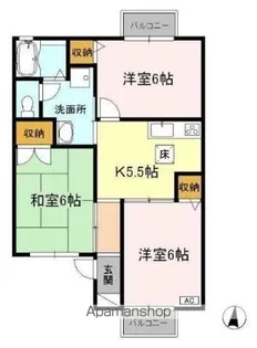 グランドールミツトヨ【1階】の間取り