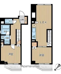 オーキッドレジデンス蔵前Ⅱ【9階】の間取り