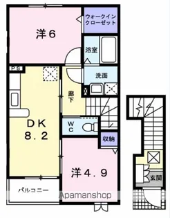 サンライズ八幡山【2階】の間取り