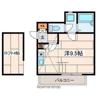 アニメイト井土ヶ谷【203号室号室】の間取り