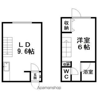 メゾネット久保【1階】の間取り