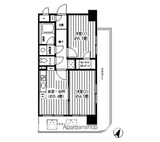 ヴィラコート横浜【5階】の間取り