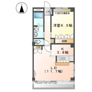 スユード ヴィラ【1階】の間取り