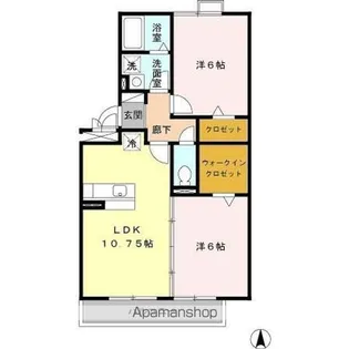 アミスター A【2階】の間取り