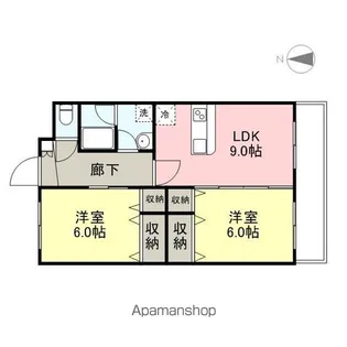 オリーヴ黒井【202号室】の間取り