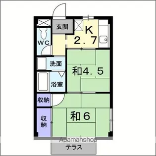 エルディム大谷【1階】の間取り