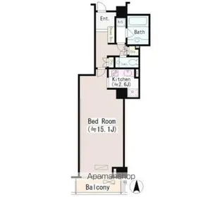 恵比寿ガーデンテラス弐番館【812号室】の間取り