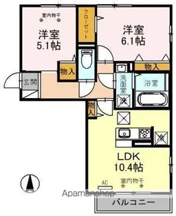 ゼルコバ Ⅱ【1階】の間取り