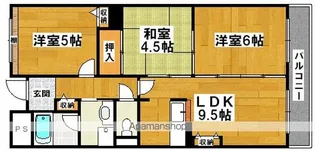 ギャラクシーウィル中百舌鳥【7階】の間取り