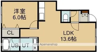 PARTIRⅢ SEA COAST APARTMENT【1階】の間取り