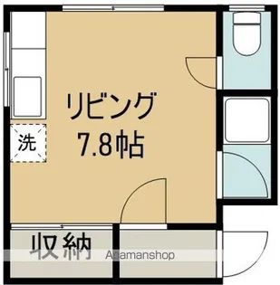 コーポHERO港町【F号室】の間取り