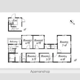 ROOMーING南青山【2階】の間取り