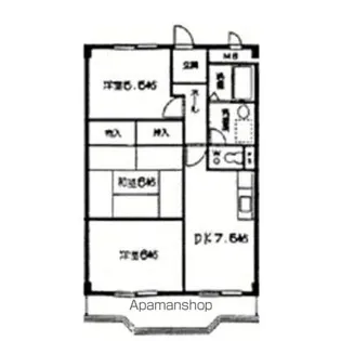 パークヒルズハル【105号室】の間取り