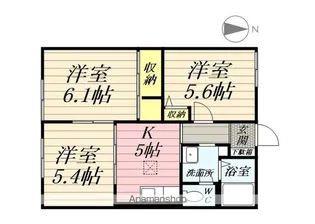 パステルハウス北谷【1階】の間取り