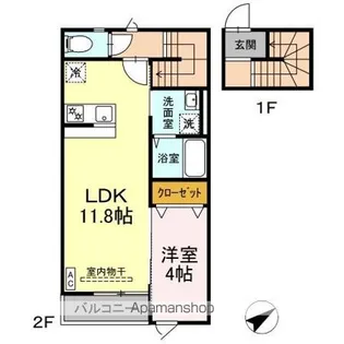 LA PECHE【2階】の間取り