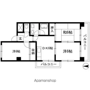 大曽根東マンション【1階】の間取り