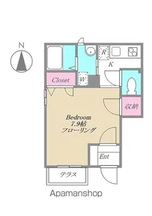プリュマージュ【101号室】の間取り
