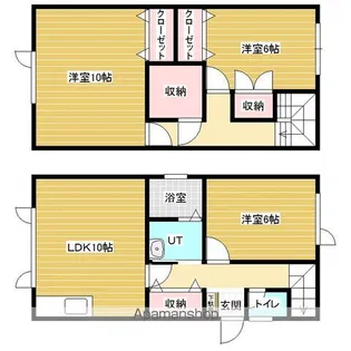 カームハイツ【2階】の間取り