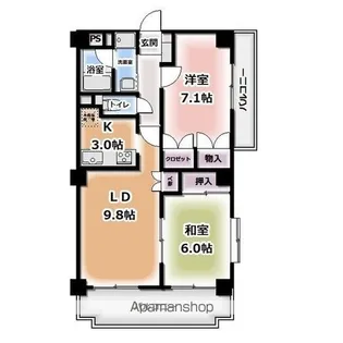 エーデルハイムⅡ【1階】の間取り