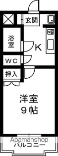ローザンヌⅥ【201号室】の間取り