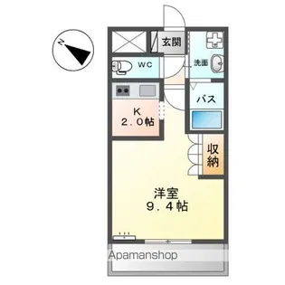 ウイング ベル【2階】の間取り
