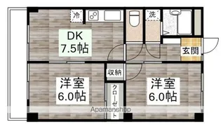 レジデンスイズミ【303号室】の間取り
