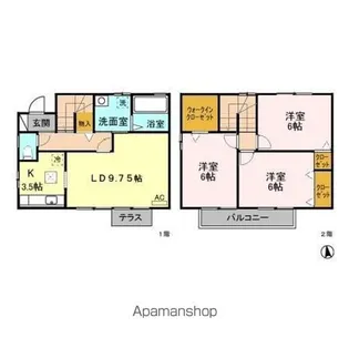 ロイヤルテラス寿【3号室】の間取り