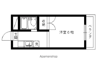 ラ・シャンブル【401号室】の間取り