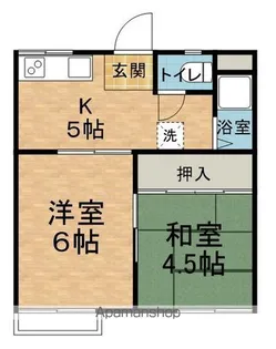 コーポ横山【203号室】の間取り
