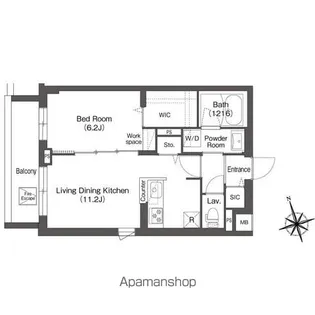 東京都中野区南台5丁目【マンション】の間取り